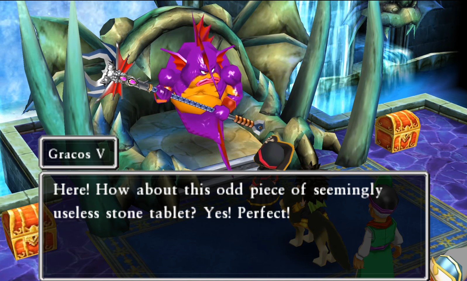 Gracos V will give you the third fragment | Dragon Quest VII