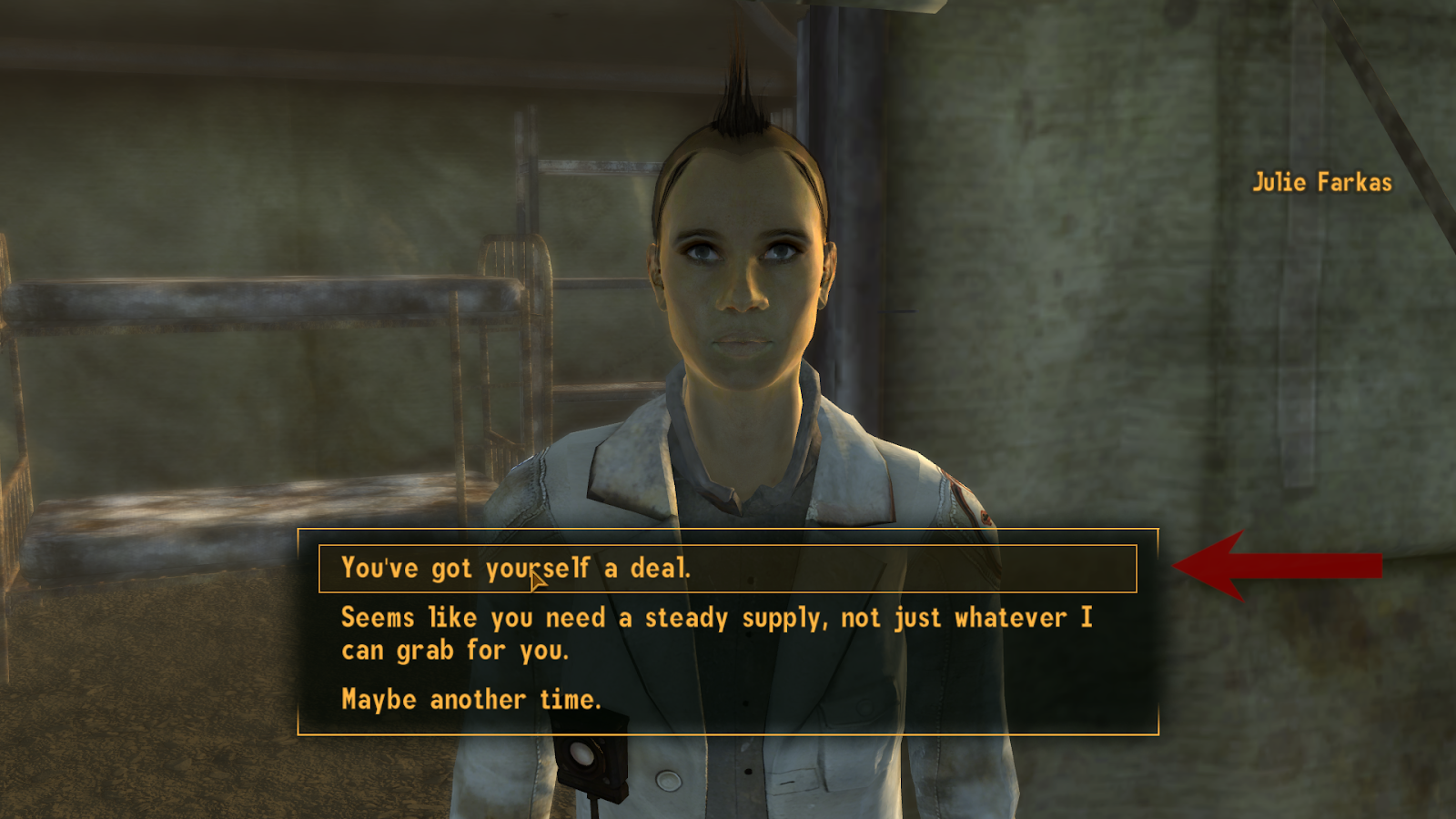 “You’ve got yourself a deal.” | Fallout: New Vegas