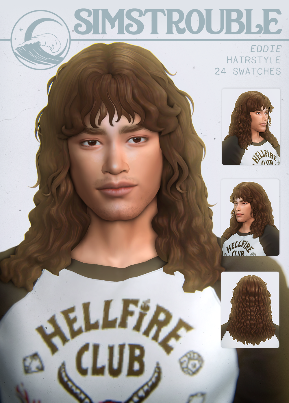 Eddie Hairstyle by simstrouble