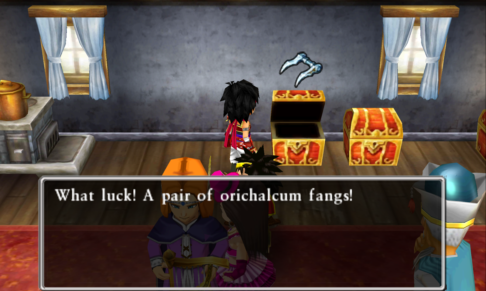 Where to find the Orichalcum Fangs in Dragon Quest VII