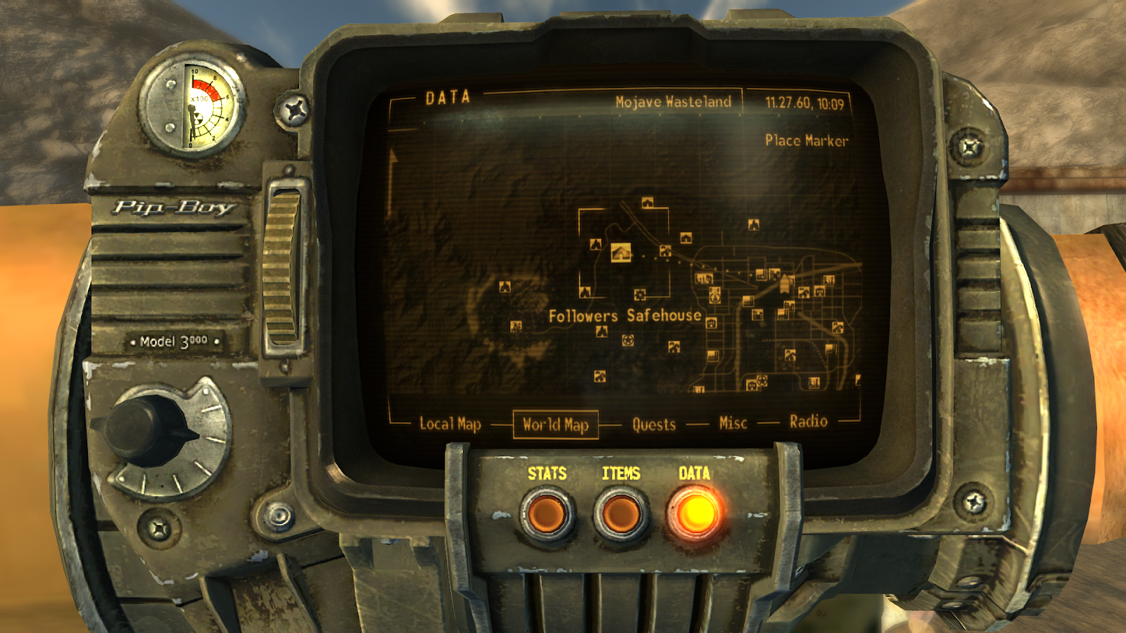 Followers safehouse on the world map | Fallout: New Vegas