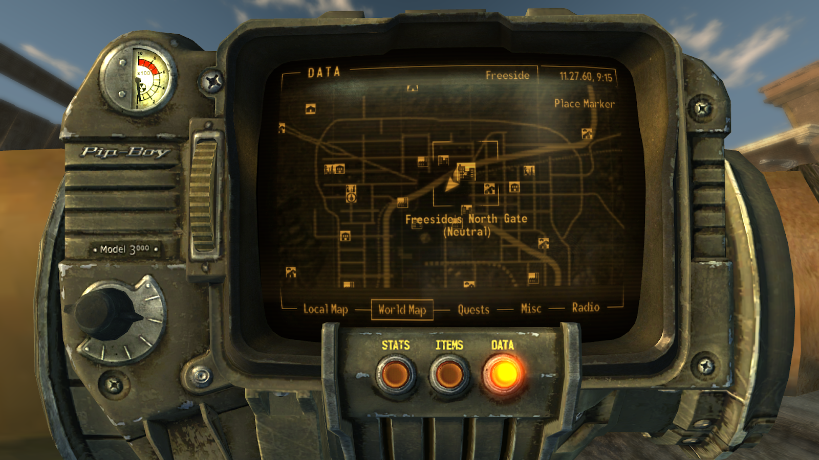 Old Mormon Fort on the world map | Fallout: New Vegas