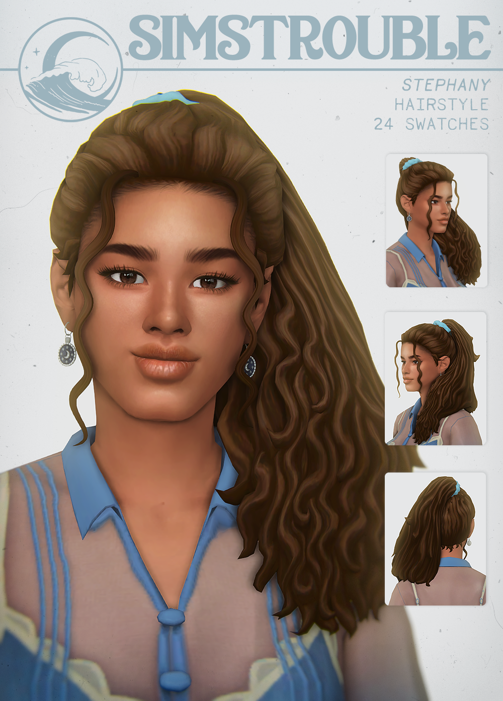 Stephany Hair by simstrouble