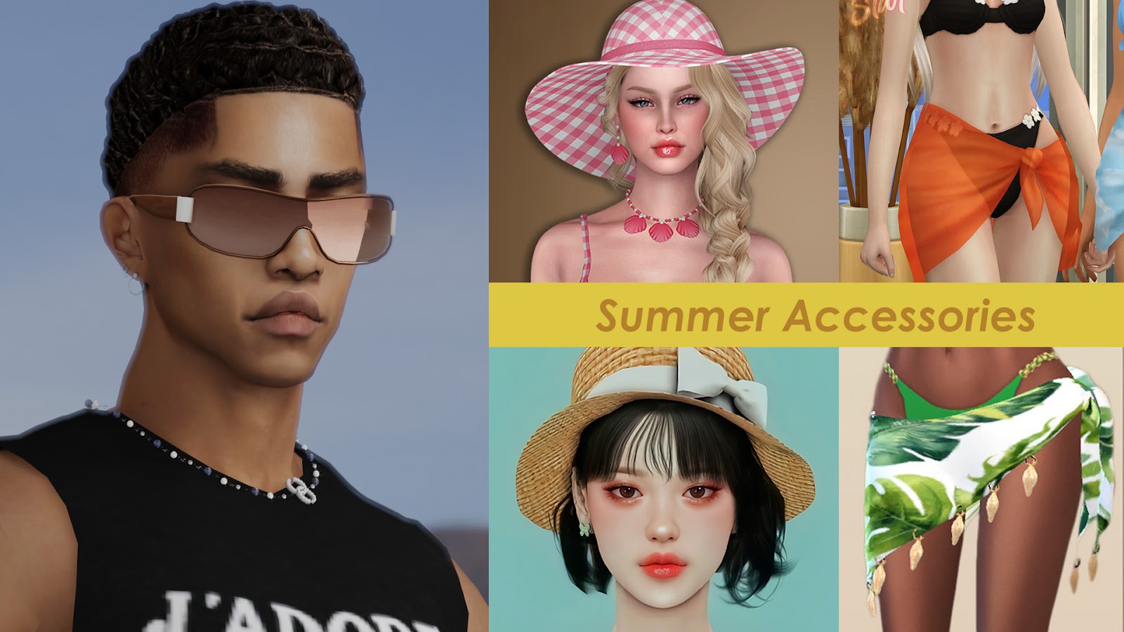 25 Stylish Accessories for Your Sims This Summer: Hats, Sunglasses, and More!