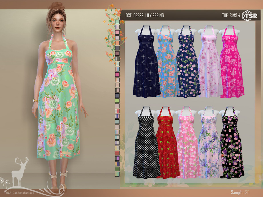 Dress Lily Spring by DanSimsFantasy