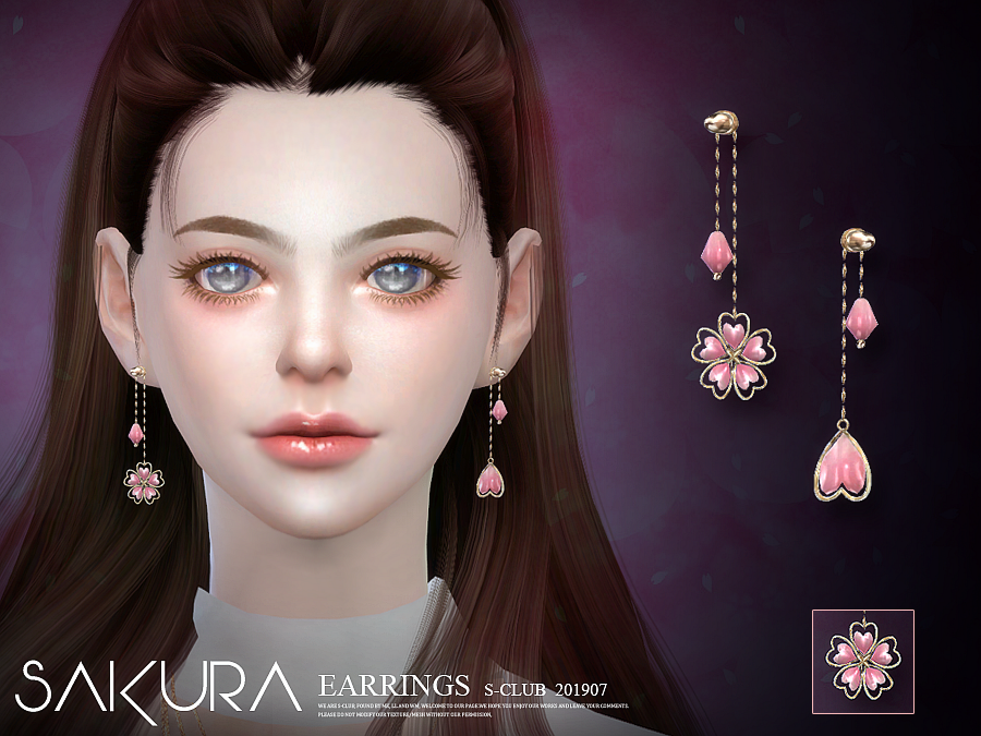 Sakura Earrings by S-Club