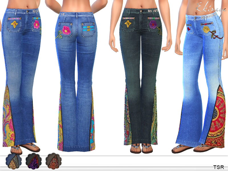 Flared Hippie Jeans by ekinege