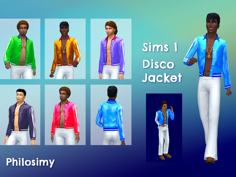 Sims 1 Disco Jacket by Philosimy